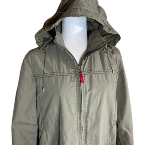 Esprit army green cargo coat size XL - Picture 2 of 6